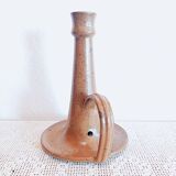 Glazed stoneware candle holder