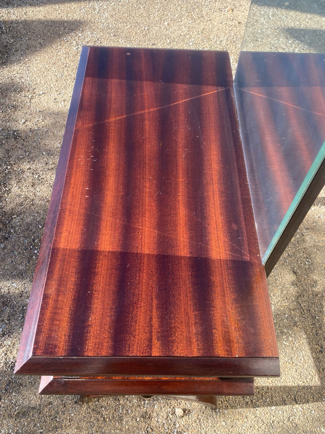 Coiffeuse bois massif style empire traditionnel