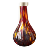 Vase made of multicolored glass paste