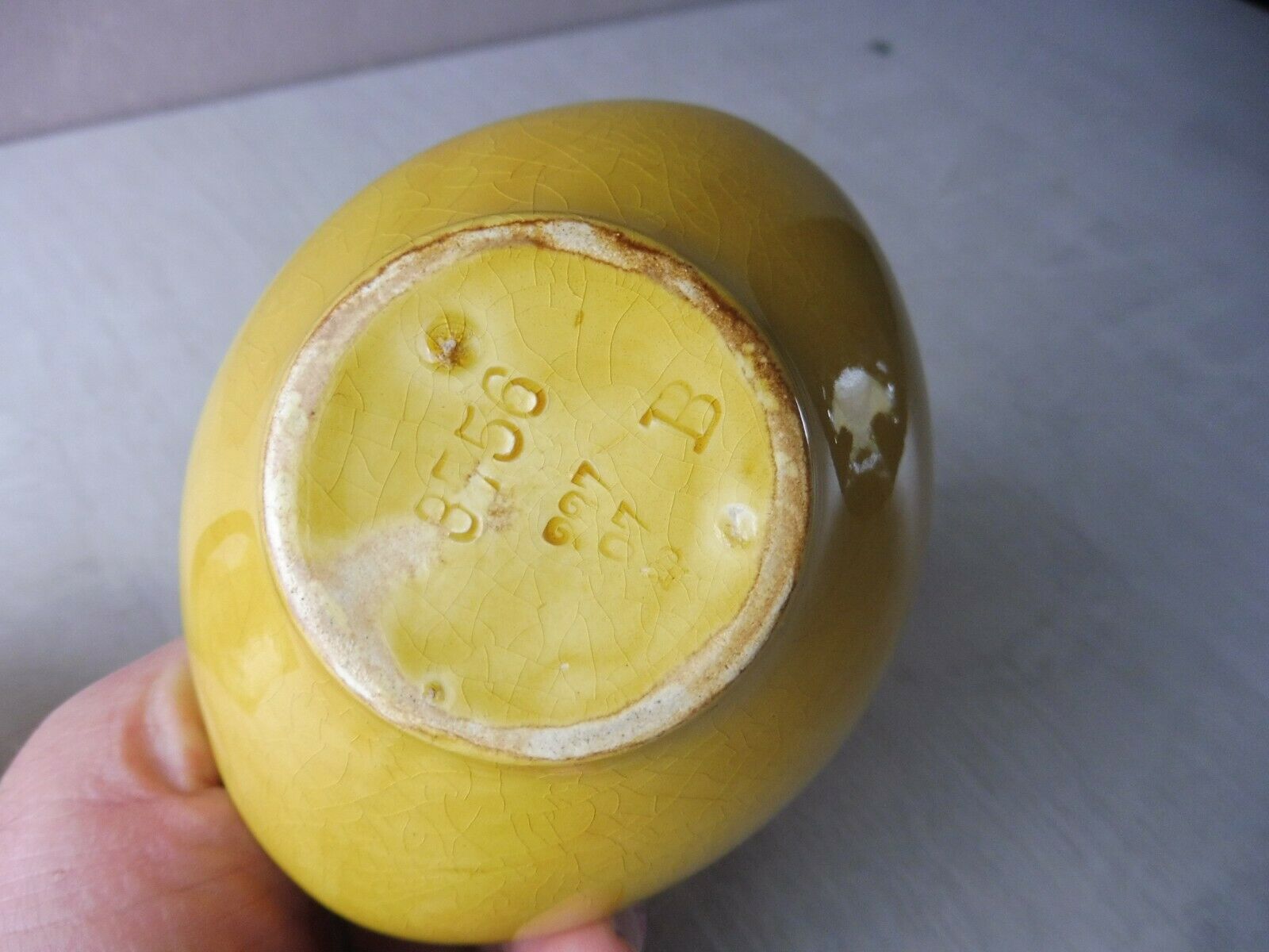 Pair of ancient vases/soliflores, in ceramics from Sarreguemines, 3756