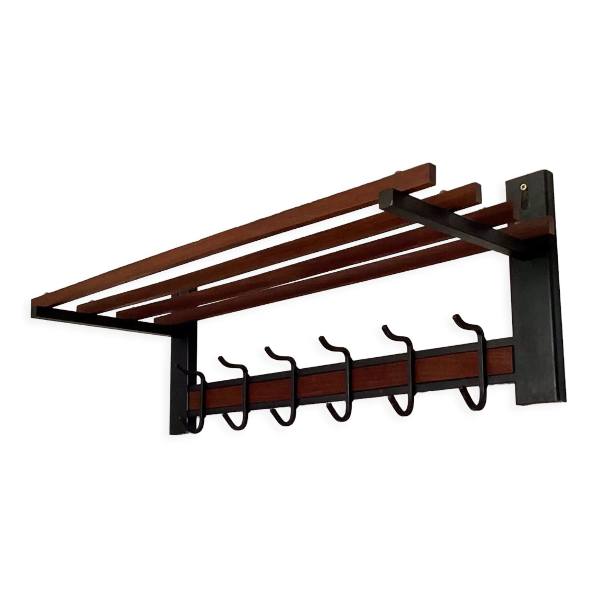 Wall-mounted coat rack