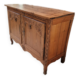 Sideboard carved in natural wood