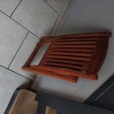 Vintage folding teak children's chair