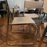 4 sled chairs design 70s, perfect condition
