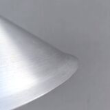 Brushed aluminum pendant light designed by Andreas Wilke in the 1980s