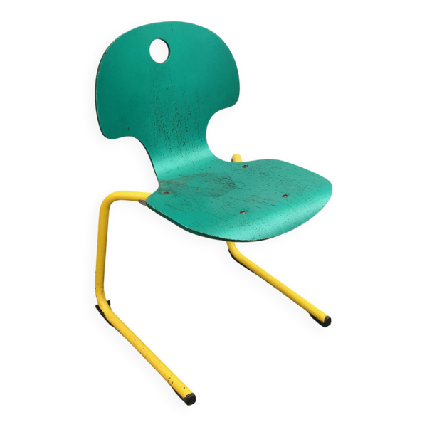 Chaises de collectivité, de cantine, vintage
