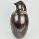 ruscha art VASE jug drip glaze shades of purple black brown 1970 80s