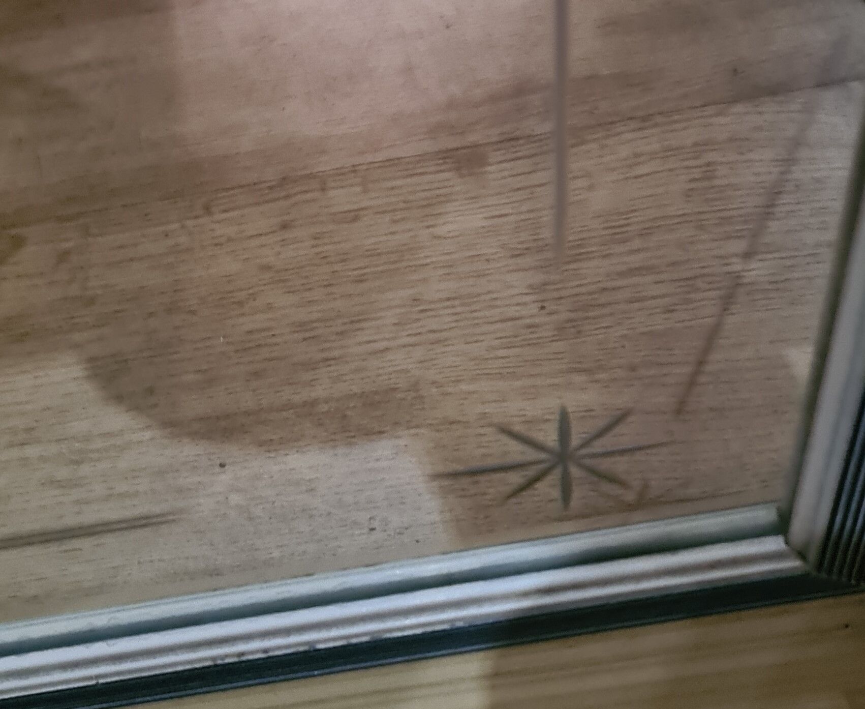 chiseled asymmetrical mirror of typical pattern 1950 a 60 ,52x65x45cm