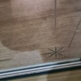 chiseled asymmetrical mirror of typical pattern 1950 a 60 ,52x65x45cm