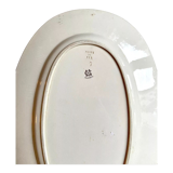 Oval plate in Creil & Montereau iron, "Gladiolus" service