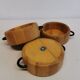 Danish  wooden bowls, from the 80s-90s, retro, vintage