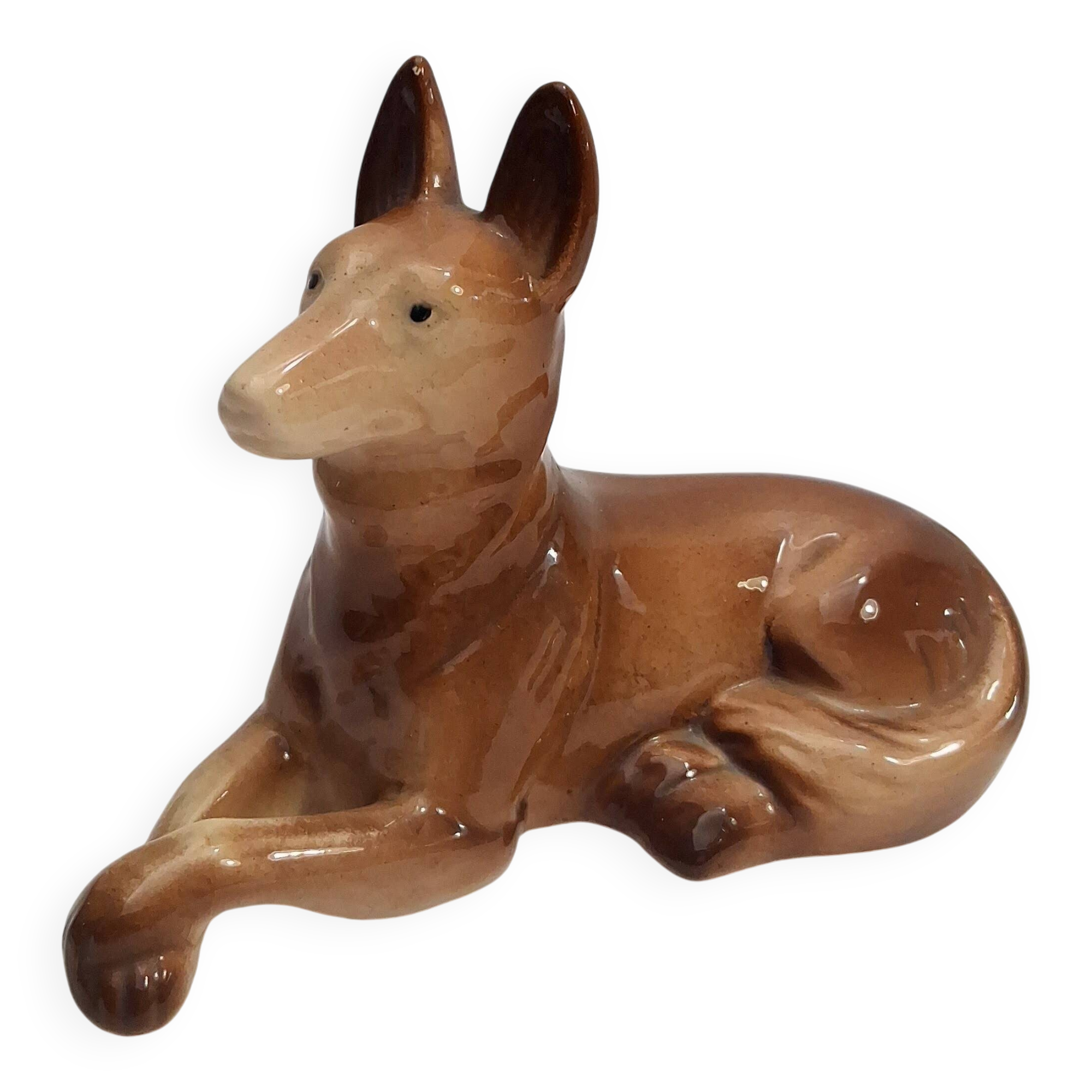 Saint Clement - Figurine - Resting Dog - Ceramic