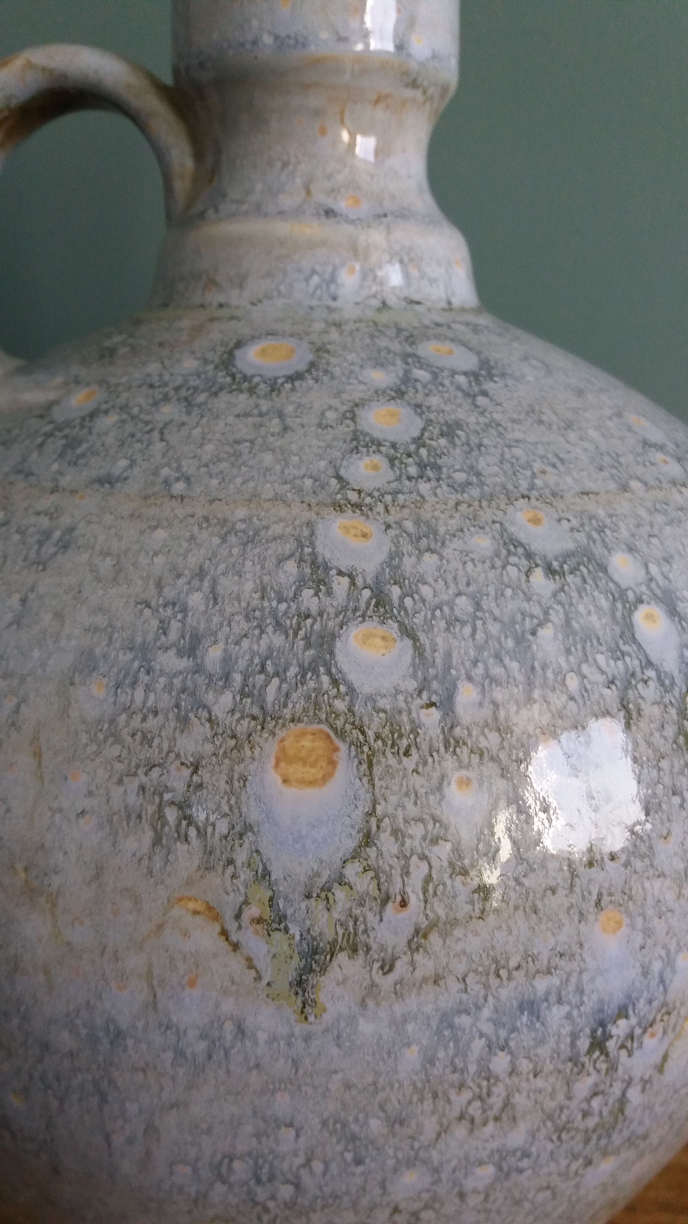 Ceramic vase jar signed Pierrefonds