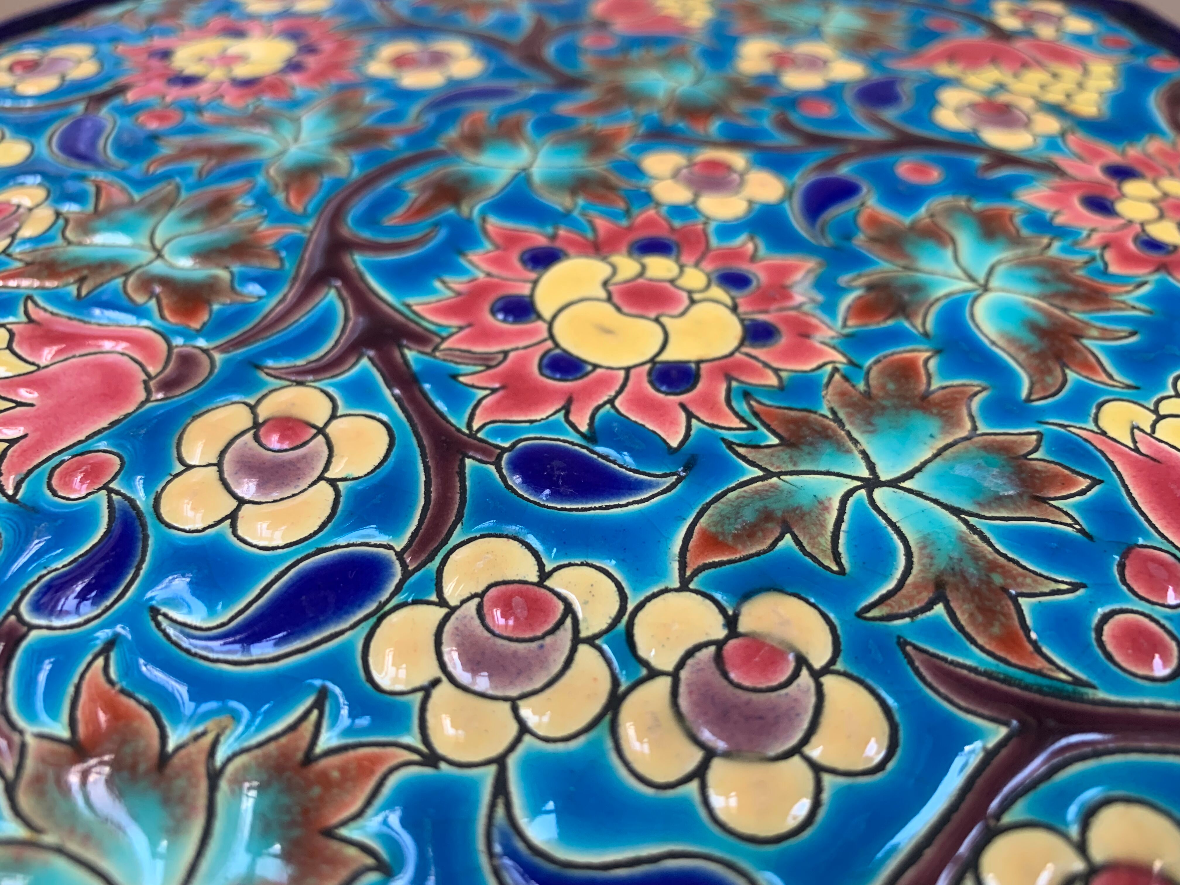 Longwy tbe enamelled trivets