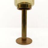 Hans-Agne Jakobsson smoked glass candle holder for Markaryd model L-102/32 - 1960s