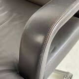 Leather armchair Mobilier International, 1970