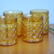 Set of 4 Pernod amber glasses