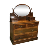 The 19th century mahogany vanity Dresser