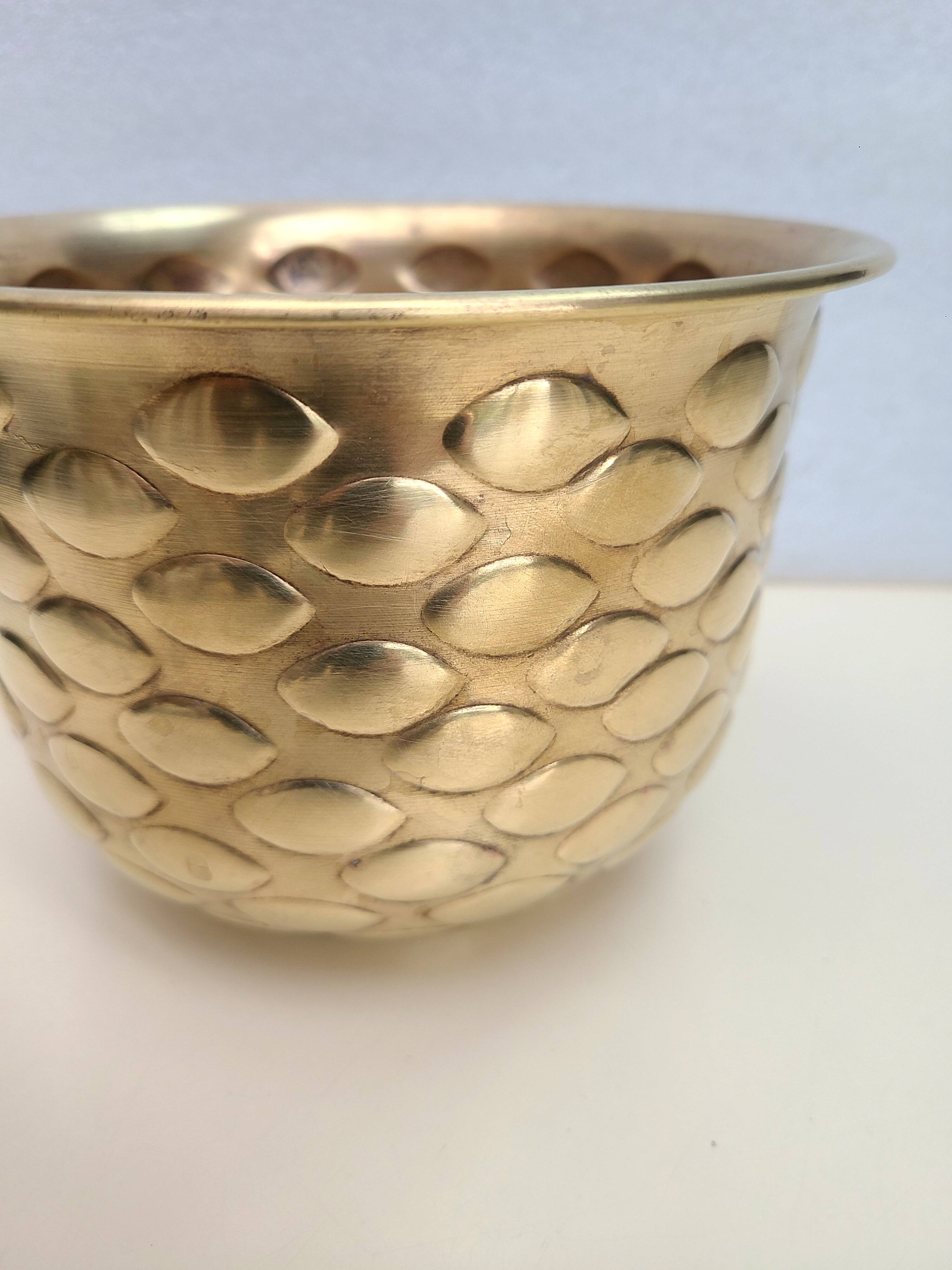 Vintage brass planter