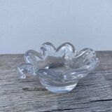 Crystal tea light candle holder in glass Cristallerie Lorraine