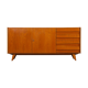 Wooden row by Jiroutek for Interier Praha, U-460, 1960
