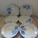 6 Moulin des Loups soup plates