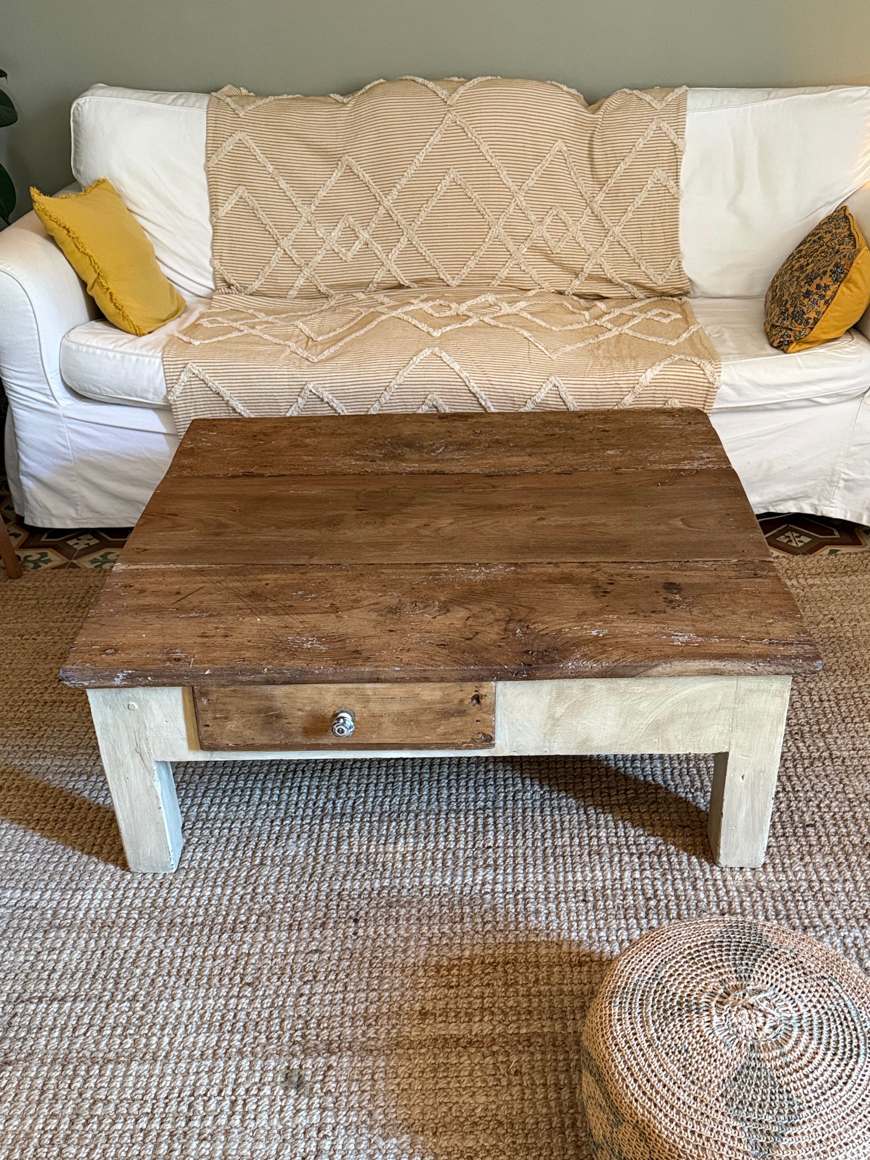 Solid wood coffee table