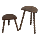 Tripod stools twisted feet