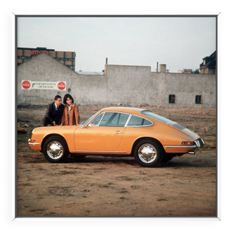 Tirage d'art Porsche 912 orange, 1967