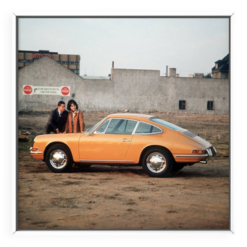 Tirage d'art Porsche 912 orange, 1967
