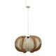 Mid century Nordic wooden pendant lamp, 1960s