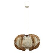 Suspension nordique en bois du milieu du siècle, années 1960