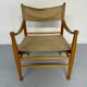 Danish Scandinavian safari chair from the 60s by Farstrup Stolen