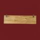 Vintage solid wood wall coat rack - 5 chrome-plated cast aluminum hooks