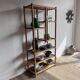 70's vintage bamboo rattan display bookshelf