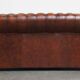 Chesterfield 2.5 seater sofa in brown English cowhide leather