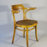 Thonet Bistrot Armchair N°B4 circa 1930 saddle wood seat