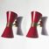 Pair of Italian Diabolo wall lights, 1950s design.
