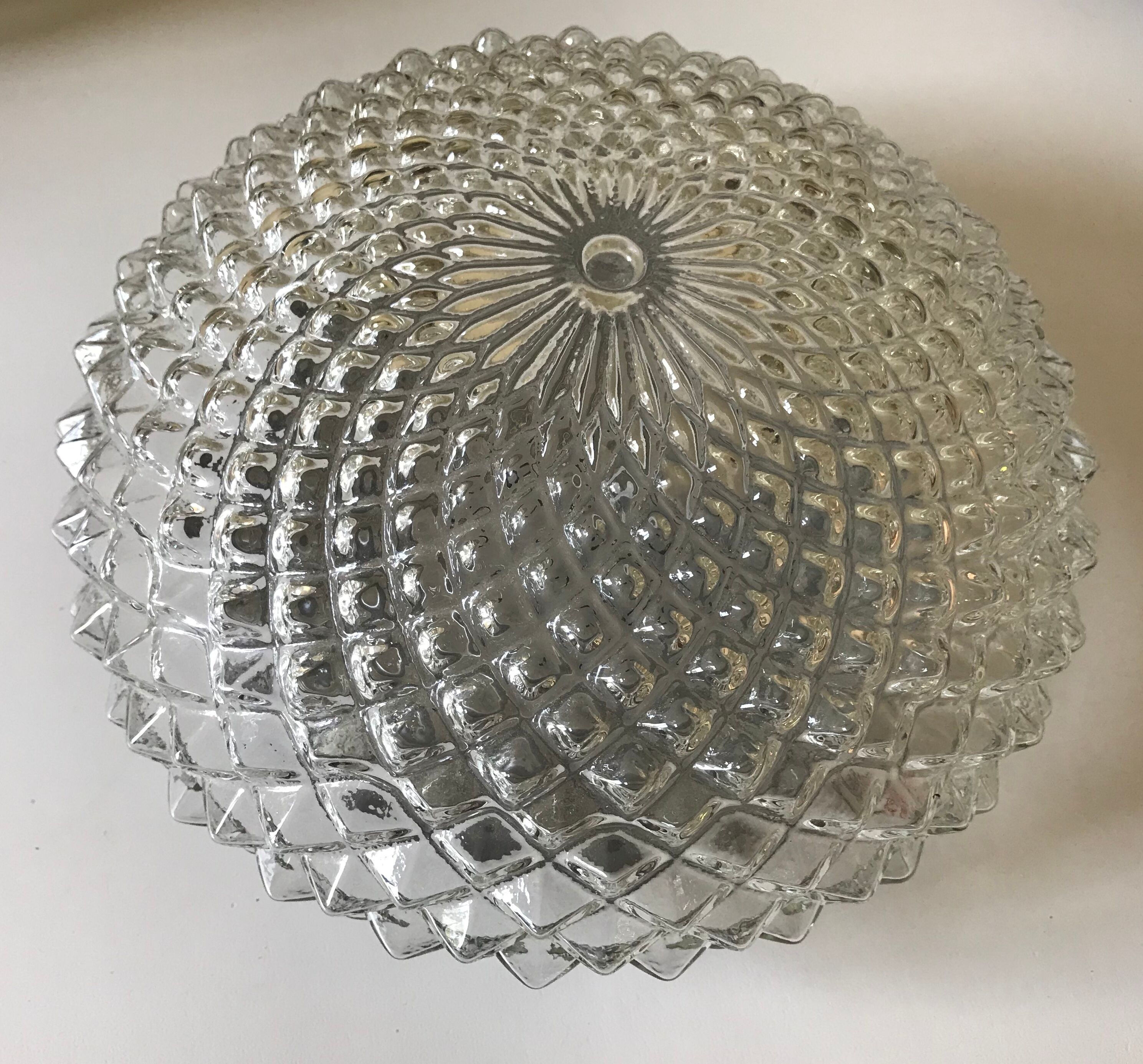 Vintage glass urchin 25 cm