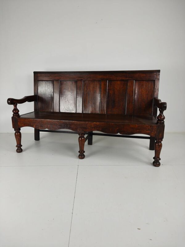 Banc en chêne géorgien du XVIIIe siècle – daté vers 1790