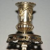 Rare pair of 19th century bronze candlesticks