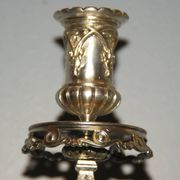 Rare pair of 19th century bronze candlesticks