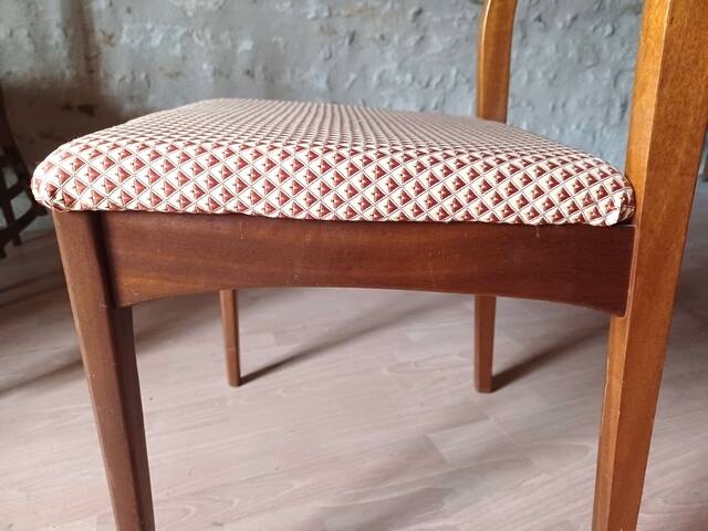 6 teak chairs from Meredew furniture, vintage Scandinavian, 1960s