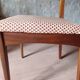 6 teak chairs from Meredew furniture, vintage Scandinavian 1960s.