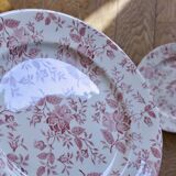 Large EIT England plates decorated with small roses