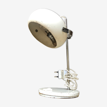 Lampe laquée blanche vintage