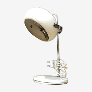 Vintage white lamp adjustable globe