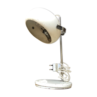 Lampe laquée blanche vintage