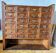 Oak workshop furniture for a engraver and medallist.