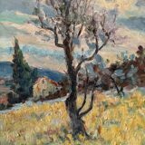 Mediterranean landscape signed
